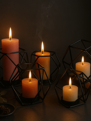 Geometric Candle Stand