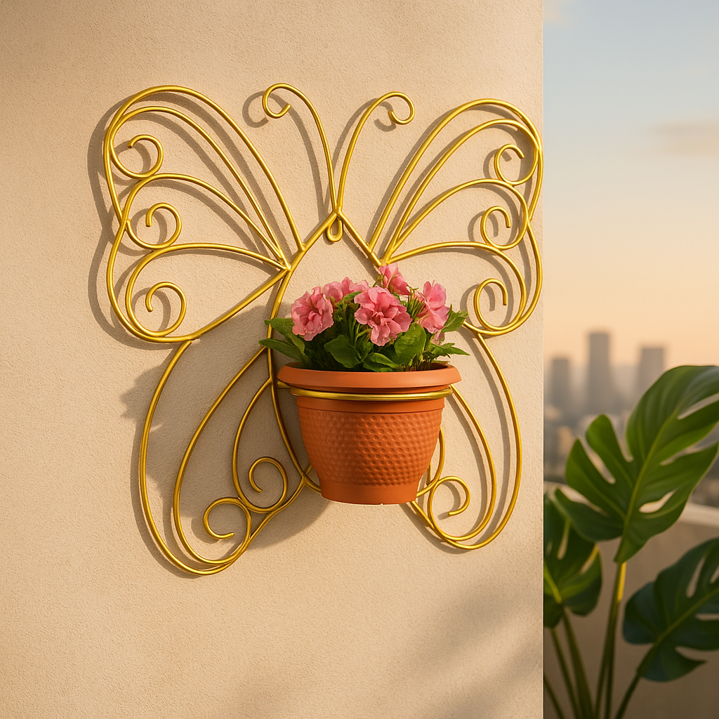2-1.png Butterfly Wall-Mounted Plant Holder