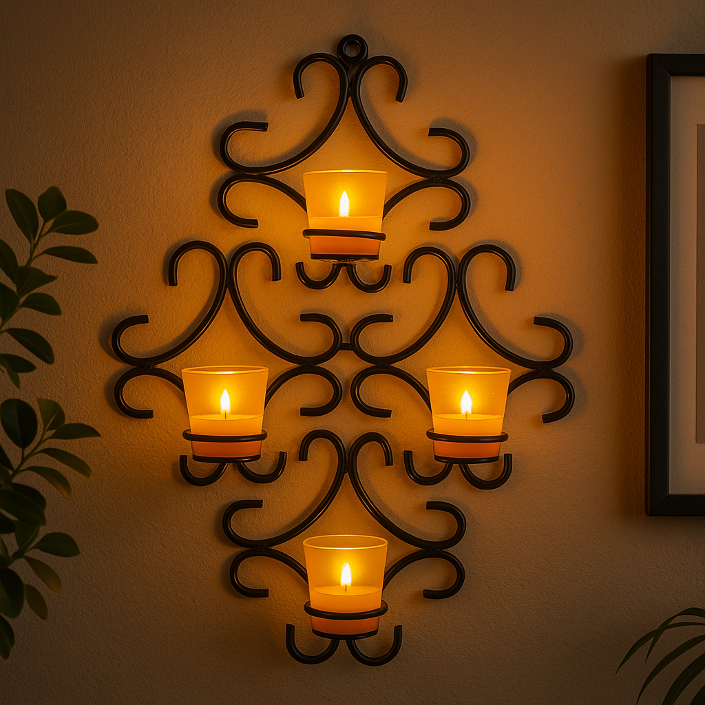 Artisan Wall-Mount Candle Holder