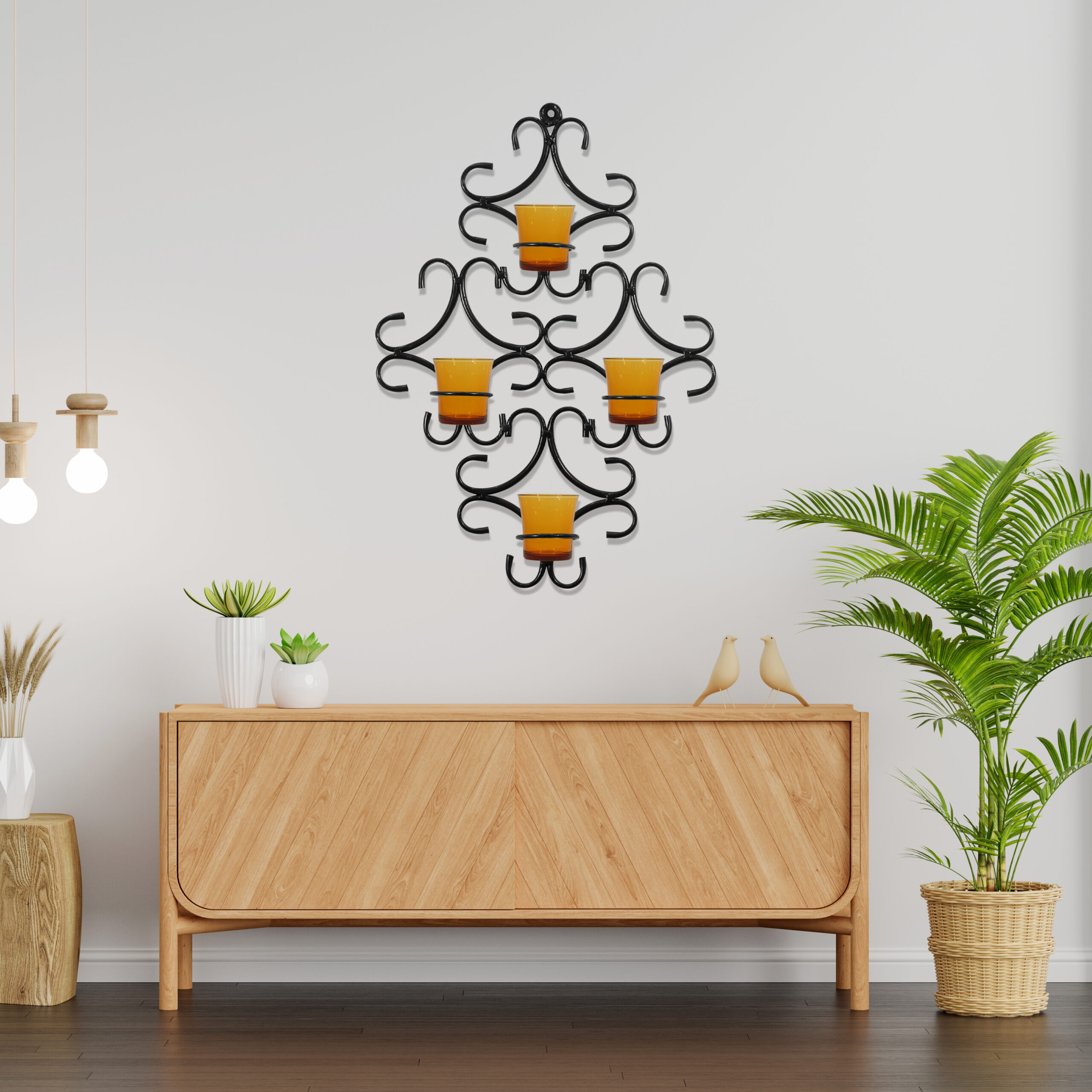 Artisan Wall-Mount Candle Holder