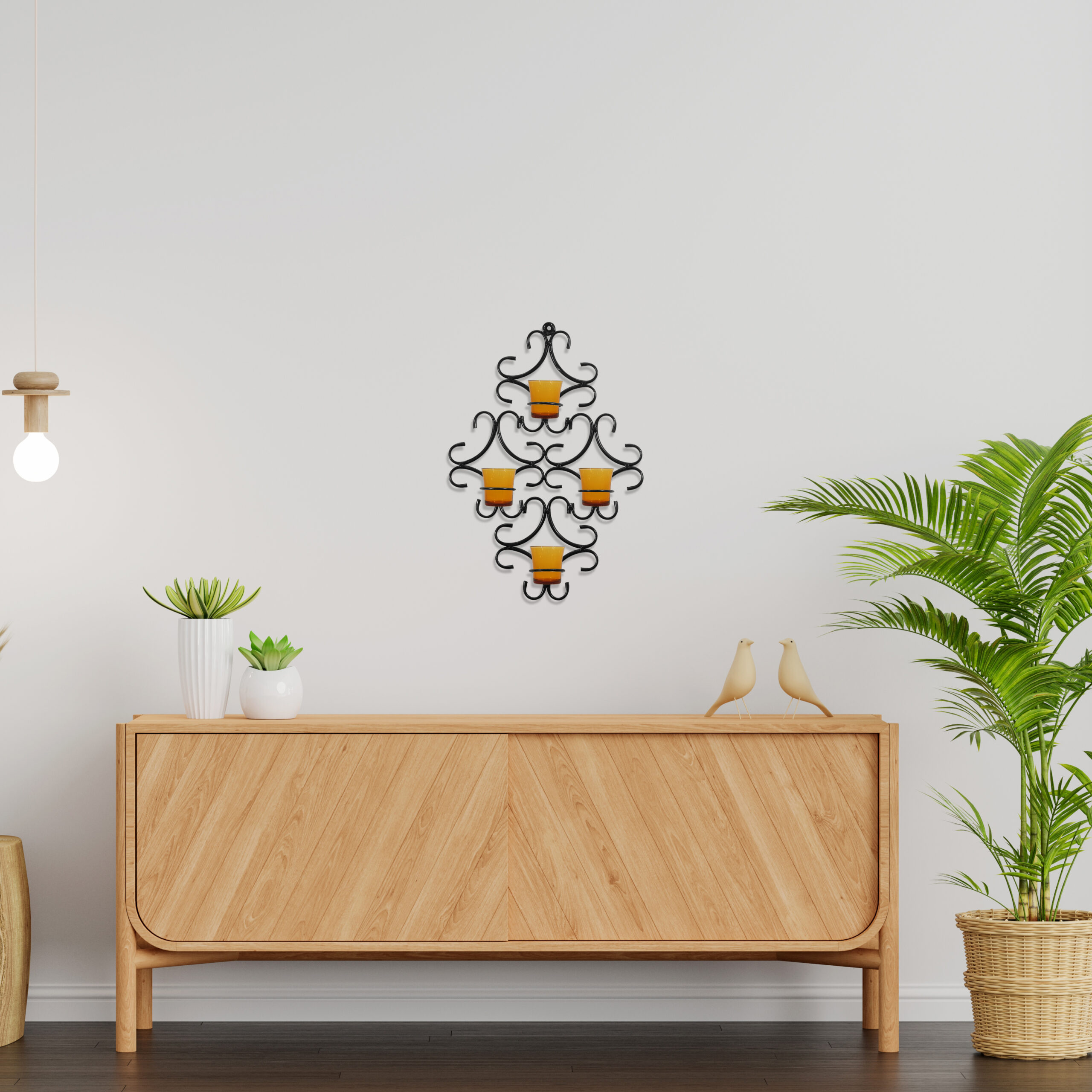 Artisan Wall-Mount Candle Holder