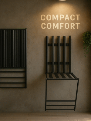 Wall-Mounted Foldable Ergo Chair