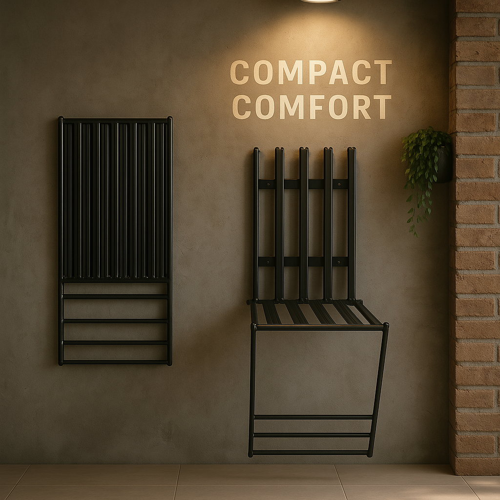 Wall-Mounted Foldable Ergo Chair